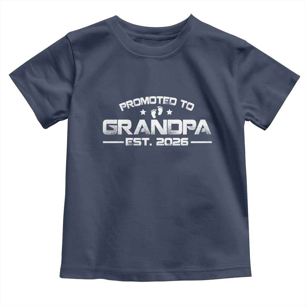 Grandpa Est 2026 Toddler T Shirt Fathers Day Gifts TS10 Navy Print Your Wear