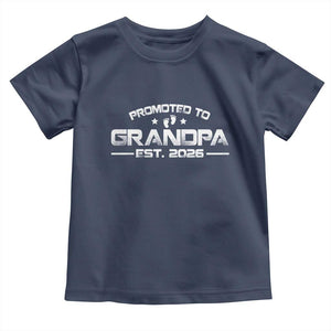 Grandpa Est 2026 Toddler T Shirt Fathers Day Gifts TS10 Navy Print Your Wear