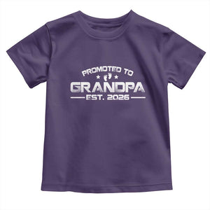Grandpa Est 2026 Toddler T Shirt Fathers Day Gifts TS10 Purple Print Your Wear