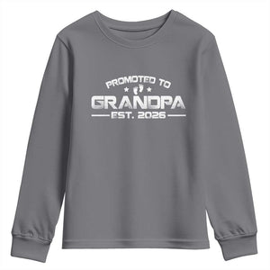 Grandpa Est 2026 Youth Sweatshirt Fathers Day Gifts TS10 Charcoal Print Your Wear
