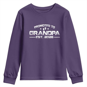 Grandpa Est 2026 Youth Sweatshirt Fathers Day Gifts TS10 Purple Print Your Wear