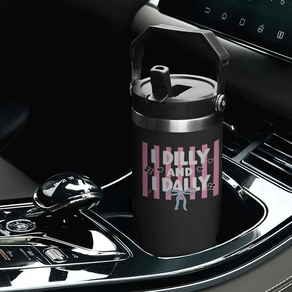 Dilly Dally Flip Straw Tumbler Trendy Viral Funny Girly TS10 Print Your Wear