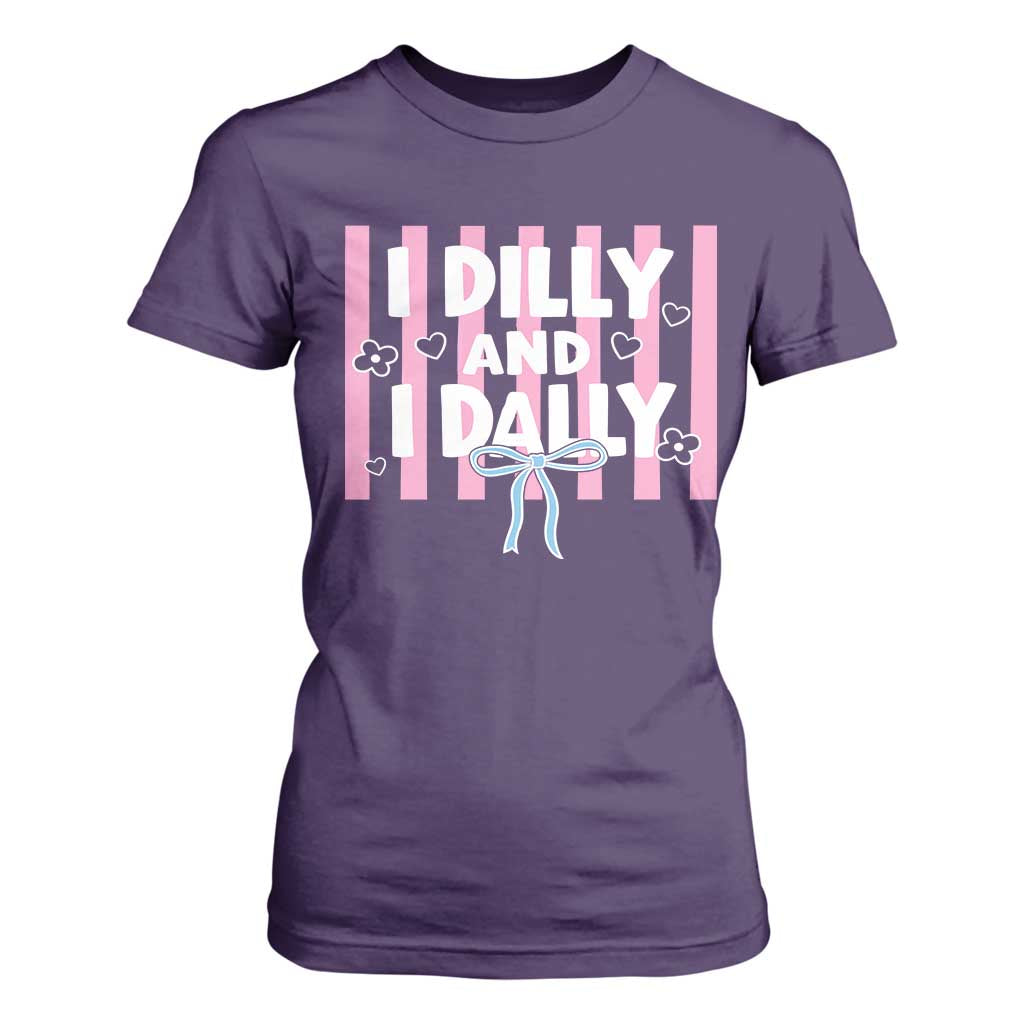 Dilly Dally T Shirt For Women Trendy Viral Funny Girly TS10 Purple Print Your Wear