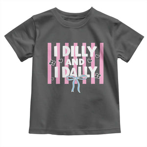Dilly Dally Toddler T Shirt Trendy Viral Funny Girly TS10 Dark Heather Print Your Wear