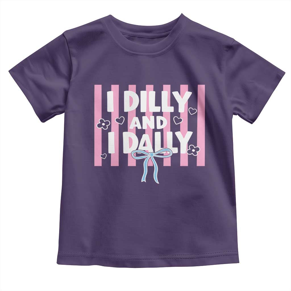 Dilly Dally Toddler T Shirt Trendy Viral Funny Girly TS10 Purple Print Your Wear