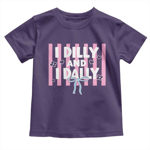 Dilly Dally Toddler T Shirt Trendy Viral Funny Girly TS10 Purple Print Your Wear