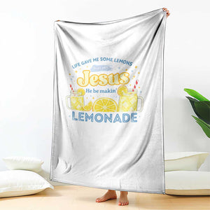 Life Gave Me Some Lemons Throw Blanket Funny Lemonade Jesus Christian TS10 Print Your Wear