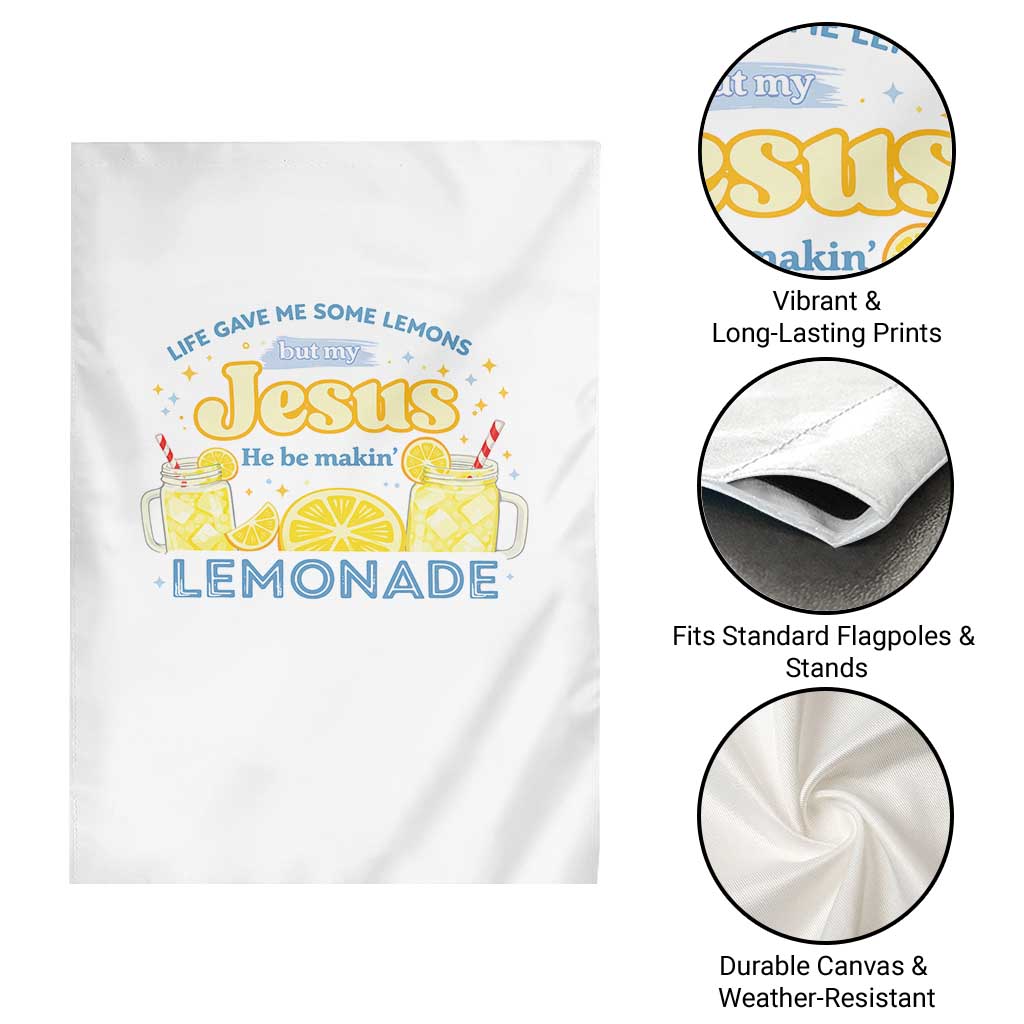 Life Gave Me Some Lemons Garden Flag Funny Lemonade Jesus Christian TS10 Print Your Wear