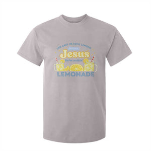 Life Gave Me Some Lemons T Shirt For Kid Funny Lemonade Jesus Christian TS10 Ice Gray Print Your Wear