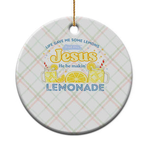 Life Gave Me Some Lemons Ceramic Ornament Funny Lemonade Jesus Christian TS10 1pc Christmas Plaid Print Your Wear