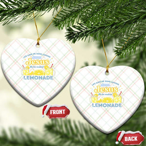 Life Gave Me Some Lemons Ceramic Ornament Funny Lemonade Jesus Christian TS10 Print Your Wear