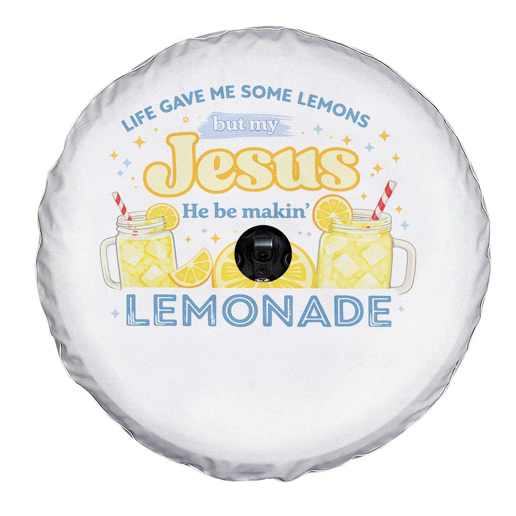 Life Gave Me Some Lemons Spare Tire Cover Funny Lemonade Jesus Christian TS10 Print Your Wear