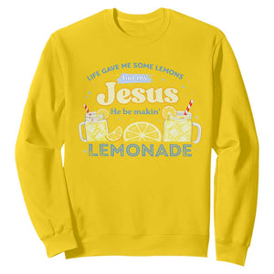 Life Gave Me Some Lemons Sweatshirt Funny Lemonade Jesus Christian TS10 Daisy Print Your Wear