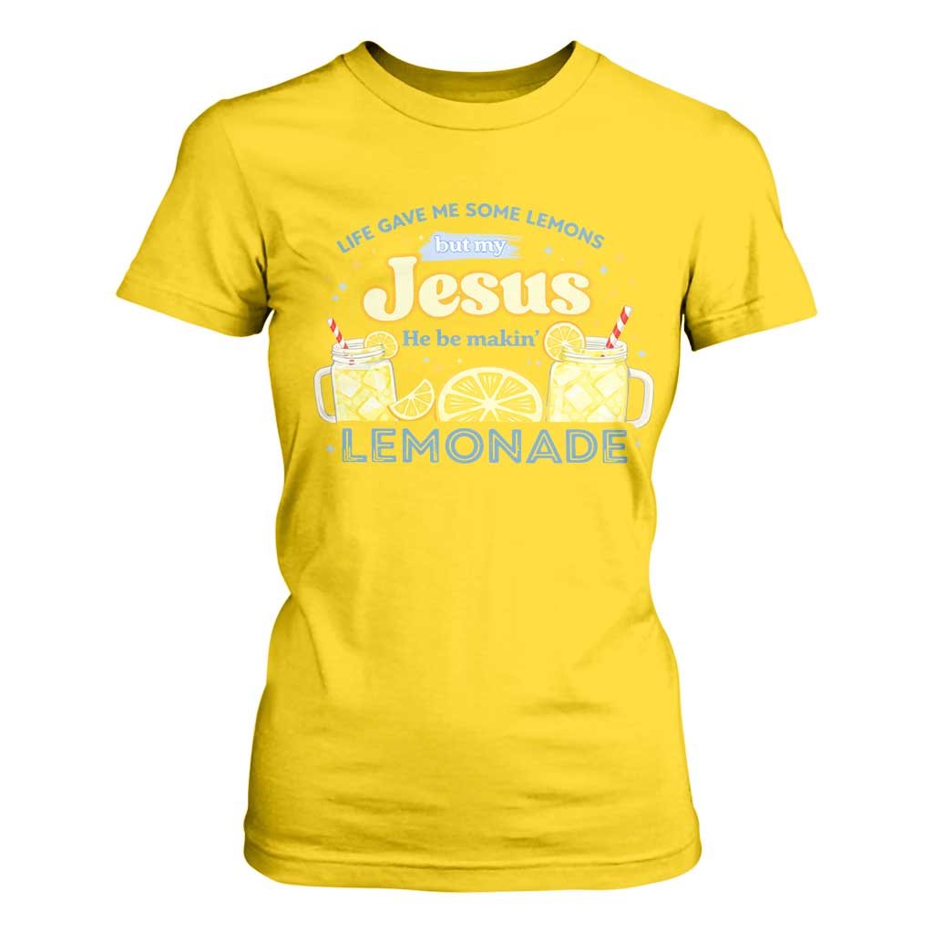 Life Gave Me Some Lemons T Shirt For Women Funny Lemonade Jesus Christian TS10 Daisy Print Your Wear