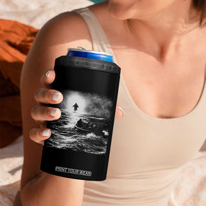 Christian Faith 4 in 1 Can Cooler Tumbler Walk On Water Distressed Bible Verse TS10 Print Your Wear