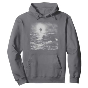 Christian Faith Hoodie Walk On Water Distressed Bible Verse TS10 Charcoal Print Your Wear