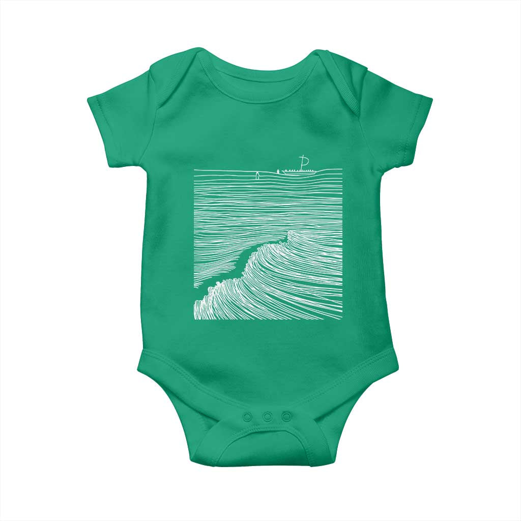 Christian Faith Baby Onesie Walk On Water Boho Bible Verse TS10 Irish Green Print Your Wear