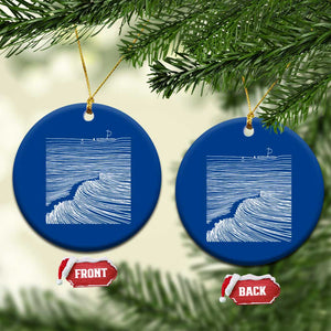 Christian Faith Ceramic Ornament Walk On Water Boho Bible Verse TS10 1pc Blue Print Your Wear