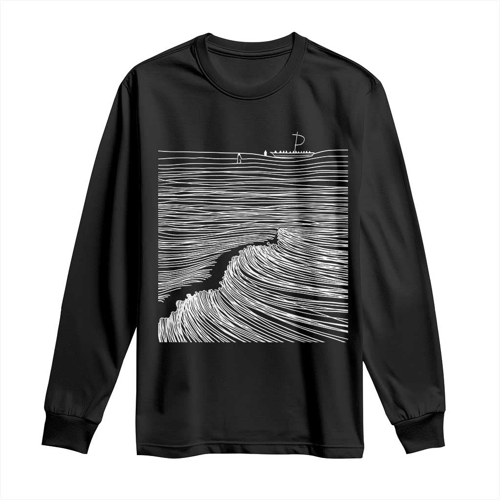 Christian Faith Long Sleeve Shirt Walk On Water Boho Bible Verse TS10 Black Print Your Wear