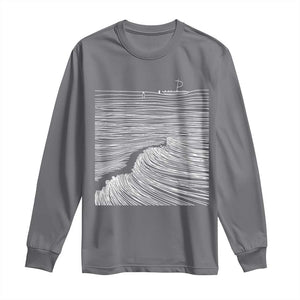 Christian Faith Long Sleeve Shirt Walk On Water Boho Bible Verse TS10 Charcoal Print Your Wear