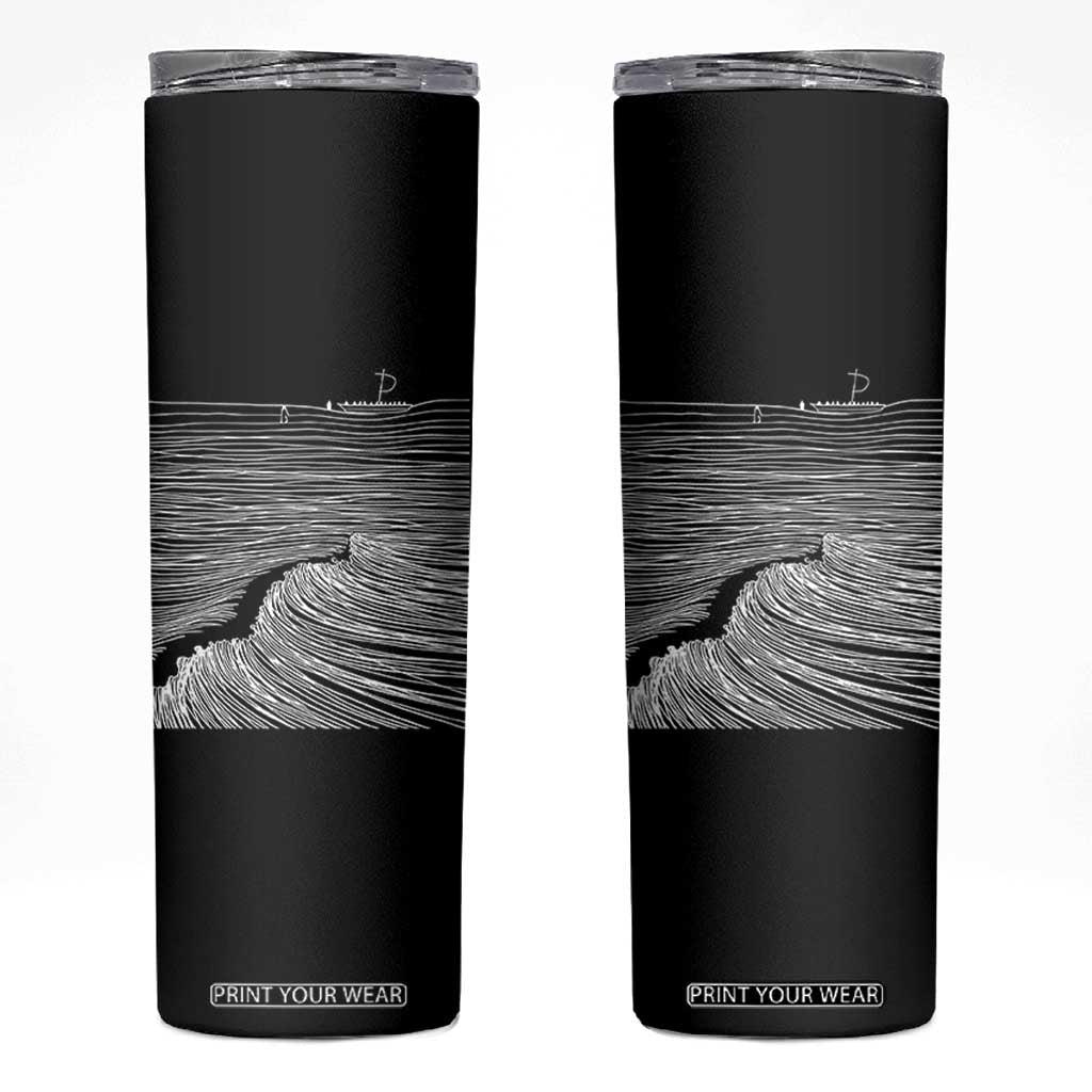 Christian Faith Skinny Tumbler Walk On Water Boho Bible Verse TS10 Black Print Your Wear