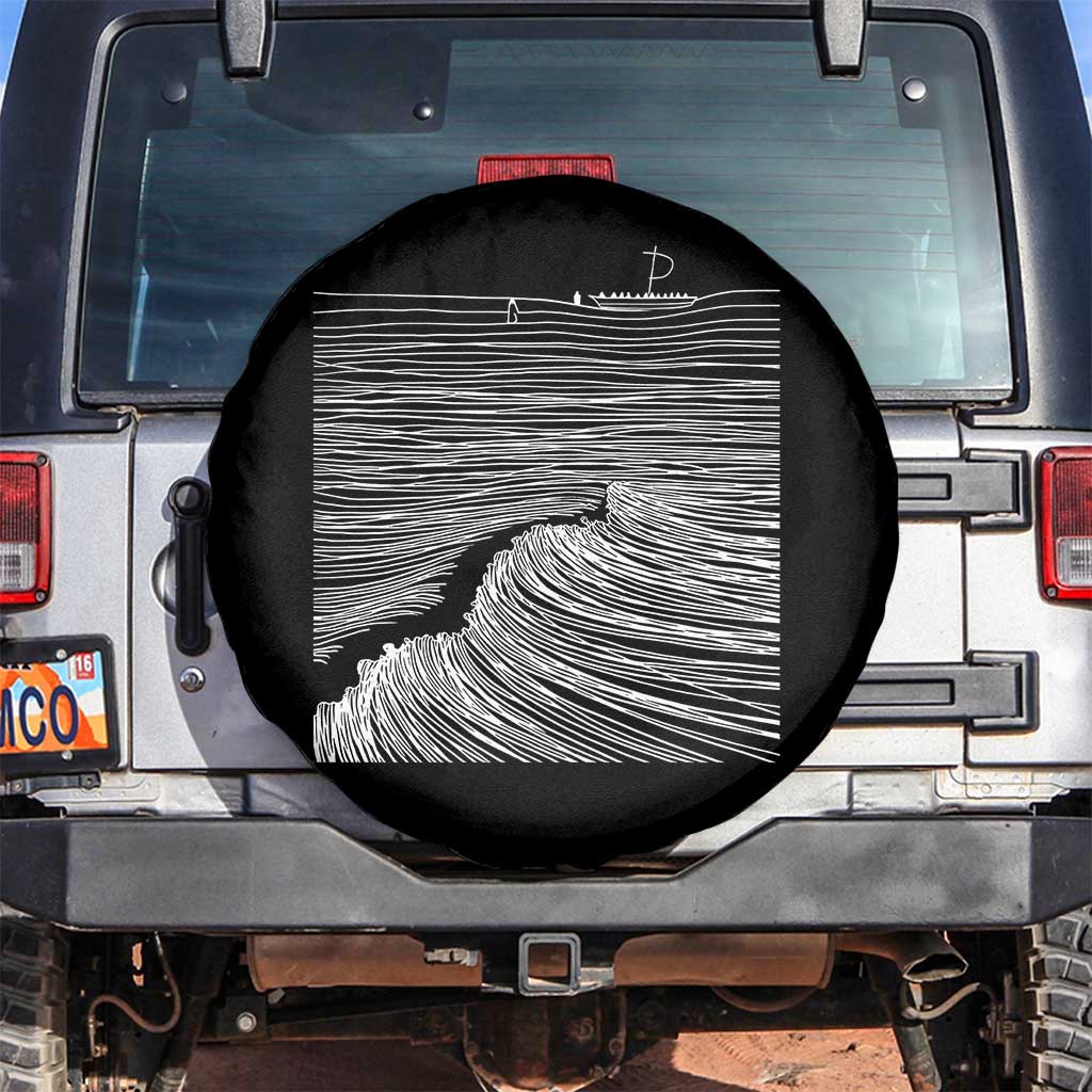 Christian Faith Spare Tire Cover Walk On Water Boho Bible Verse TS10 No hole Black Print Your Wear