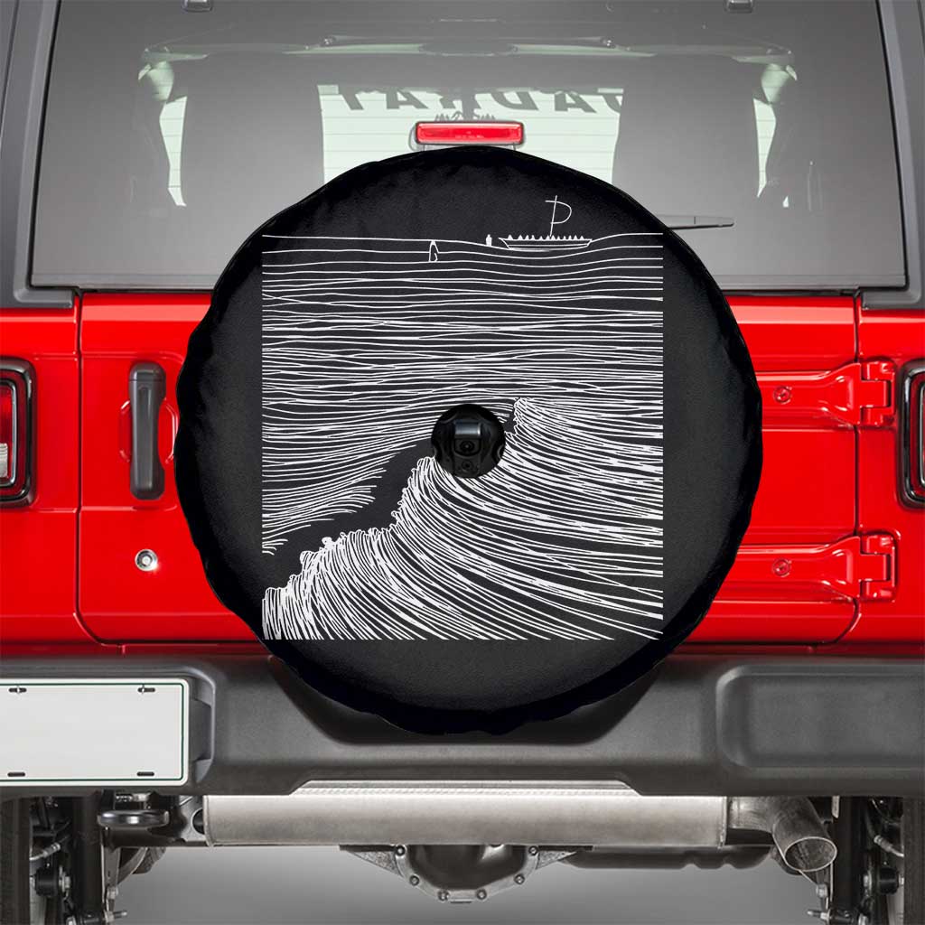 Christian Faith Spare Tire Cover Walk On Water Boho Bible Verse TS10 Black Print Your Wear