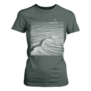 Christian Faith T Shirt For Women Walk On Water Boho Bible Verse TS10 Dark Forest Green Print Your Wear
