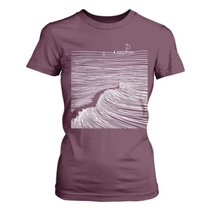 Christian Faith T Shirt For Women Walk On Water Boho Bible Verse TS10 Maroon Print Your Wear