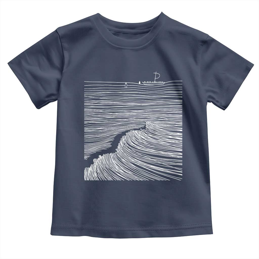 Christian Faith Toddler T Shirt Walk On Water Boho Bible Verse TS10 Navy Print Your Wear