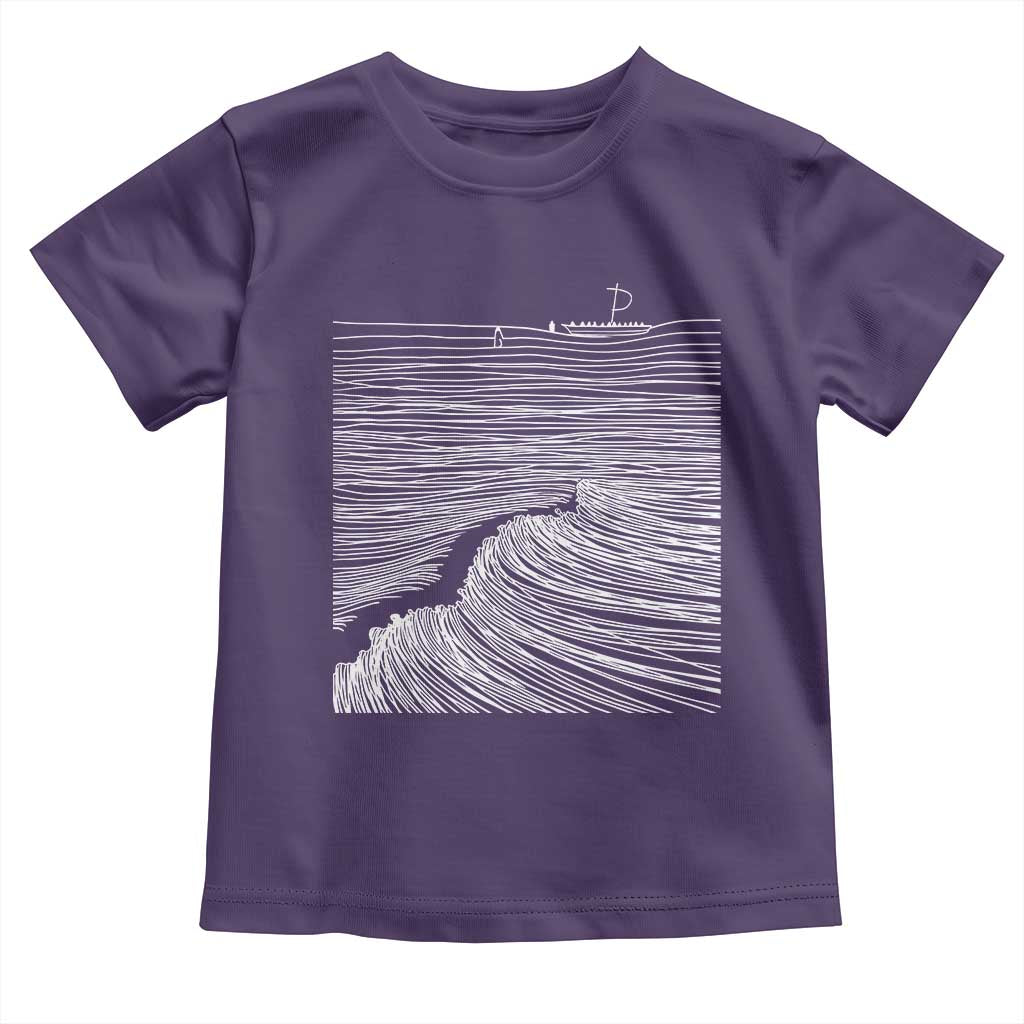 Christian Faith Toddler T Shirt Walk On Water Boho Bible Verse TS10 Purple Print Your Wear