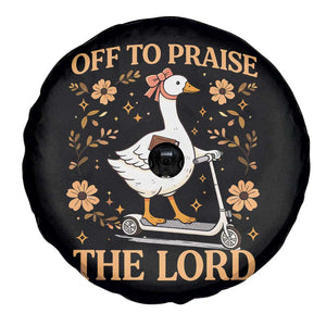 Funny Goose Christian Spare Tire Cover Off To Praise The Lord Bible Verse Trendy Church TS10 Print Your Wear