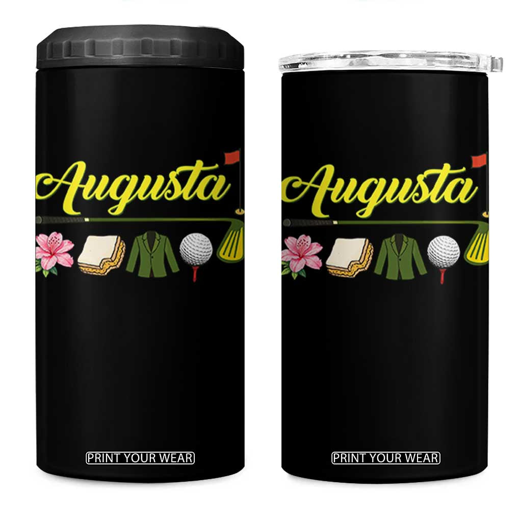 Augusta Georgia Golf Traditions Vintage 4 in 1 Can Cooler Tumbler Pimento Cheese Southern Golfing Fan TS10 One Size: 16 oz Black Print Your Wear
