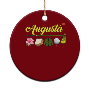 Augusta Georgia Golf Traditions Vintage Ceramic Ornament Pimento Cheese Southern Golfing Fan TS10 1pc Red Print Your Wear