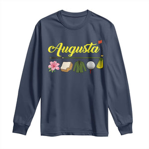 Augusta Georgia Golf Traditions Vintage Long Sleeve Shirt Pimento Cheese Southern Golfing Fan TS10 Navy Print Your Wear