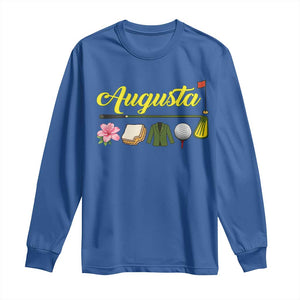 Augusta Georgia Golf Traditions Vintage Long Sleeve Shirt Pimento Cheese Southern Golfing Fan TS10 Royal Blue Print Your Wear