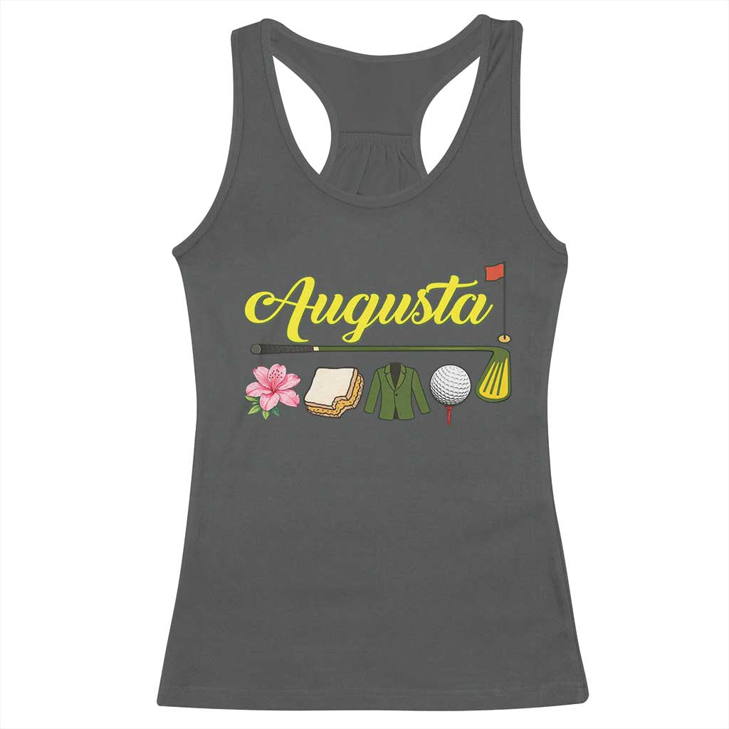Augusta Georgia Golf Traditions Vintage Racerback Tank Top Pimento Cheese Southern Golfing Fan TS10 Dark Heather Print Your Wear