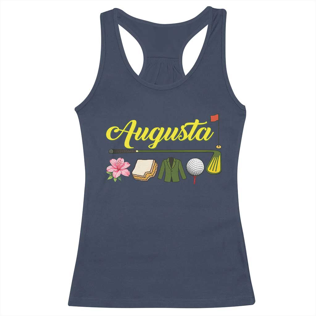 Augusta Georgia Golf Traditions Vintage Racerback Tank Top Pimento Cheese Southern Golfing Fan TS10 Navy Print Your Wear