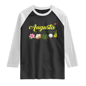 Augusta Georgia Golf Traditions Vintage Raglan Shirt Pimento Cheese Southern Golfing Fan TS10 Black White Print Your Wear