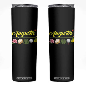 Augusta Georgia Golf Traditions Vintage Skinny Tumbler Pimento Cheese Southern Golfing Fan TS10 Black Print Your Wear