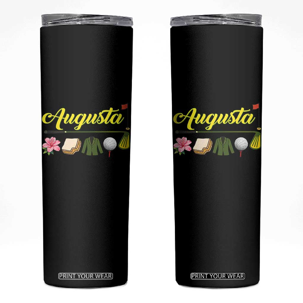 Augusta Georgia Golf Traditions Vintage Skinny Tumbler Pimento Cheese Southern Golfing Fan TS10 Black Print Your Wear
