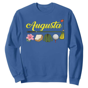 Augusta Georgia Golf Traditions Vintage Sweatshirt Pimento Cheese Southern Golfing Fan TS10 Royal Blue Print Your Wear