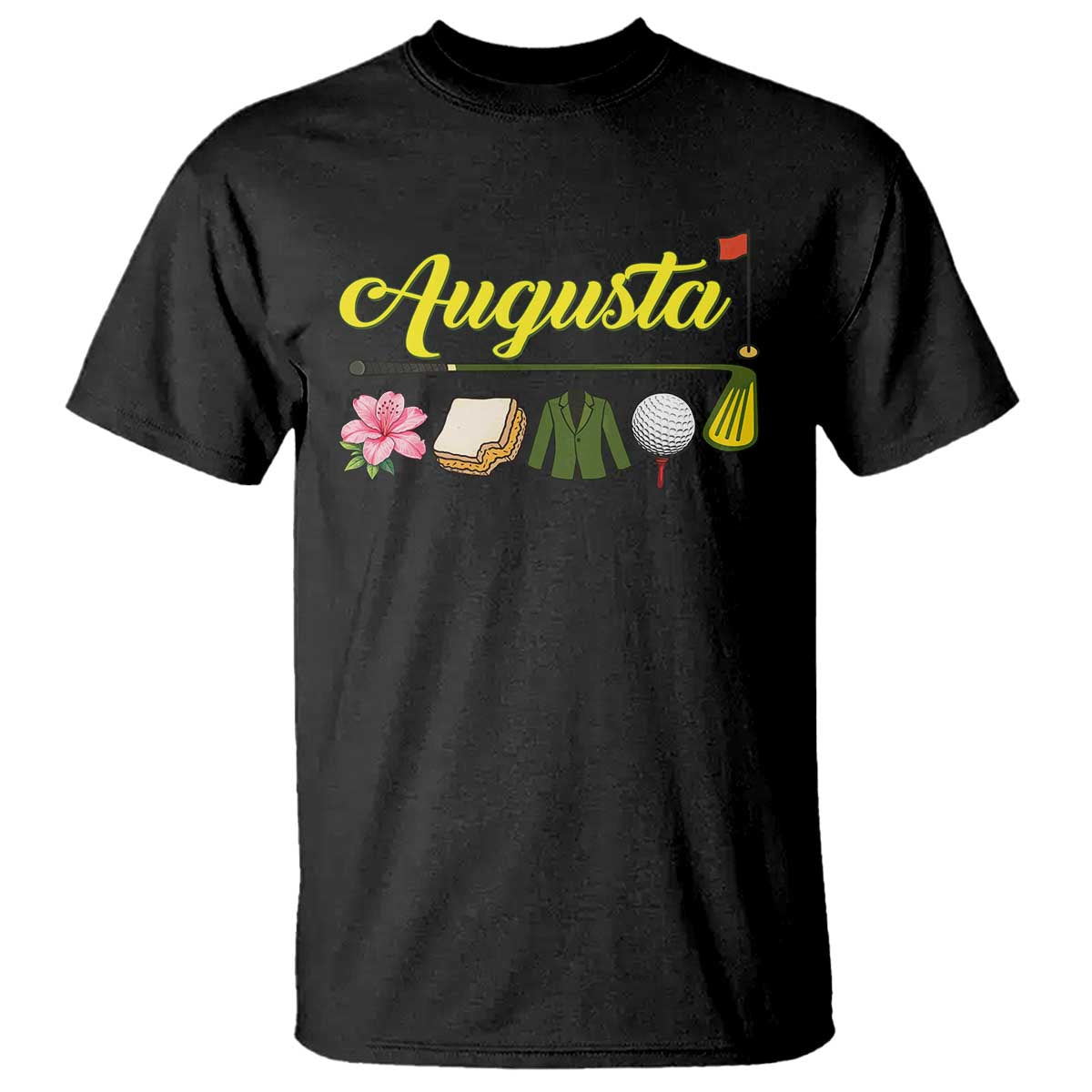 Augusta Georgia Golf Traditions Vintage T Shirt Pimento Cheese Southern Golfing Fan TS10 Black Print Your Wear
