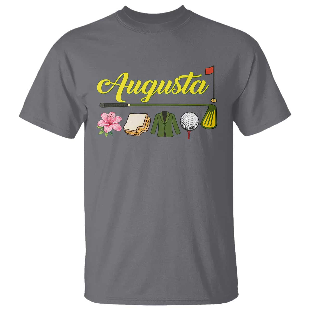 Augusta Georgia Golf Traditions Vintage T Shirt Pimento Cheese Southern Golfing Fan TS10 Charcoal Print Your Wear