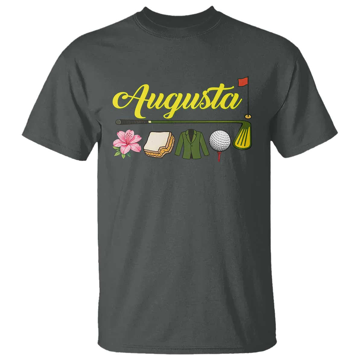 Augusta Georgia Golf Traditions Vintage T Shirt Pimento Cheese Southern Golfing Fan TS10 Dark Heather Print Your Wear