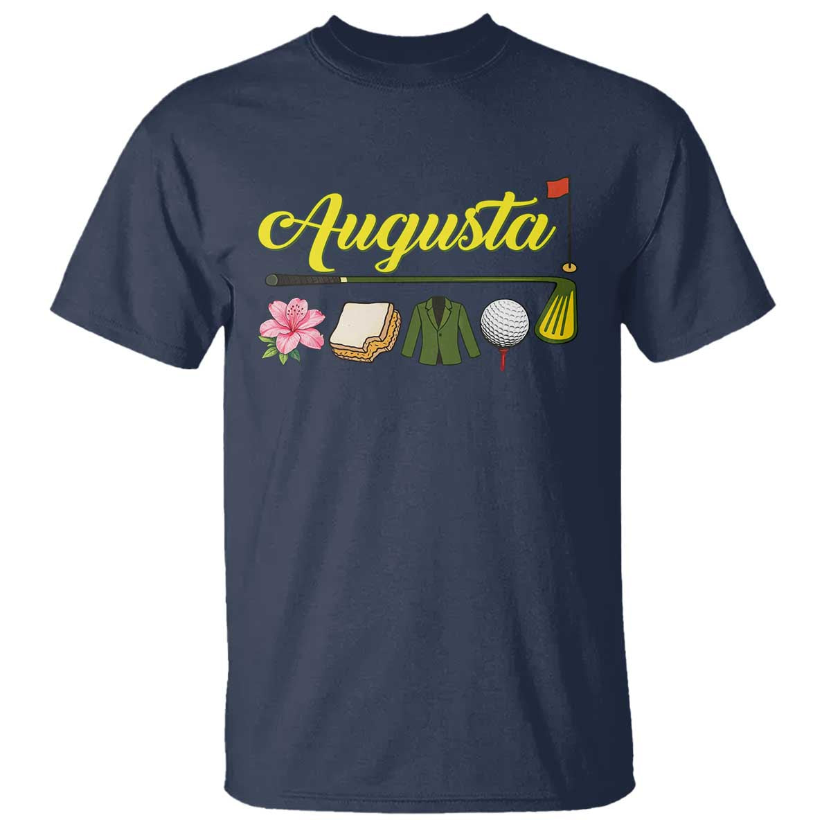 Augusta Georgia Golf Traditions Vintage T Shirt Pimento Cheese Southern Golfing Fan TS10 Navy Print Your Wear