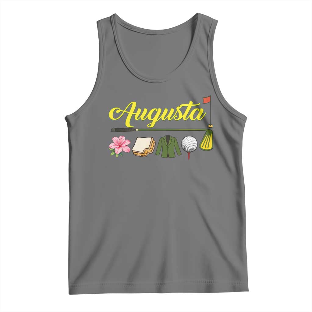 Augusta Georgia Golf Traditions Vintage Tank Top Pimento Cheese Southern Golfing Fan TS10 Black Heather Print Your Wear