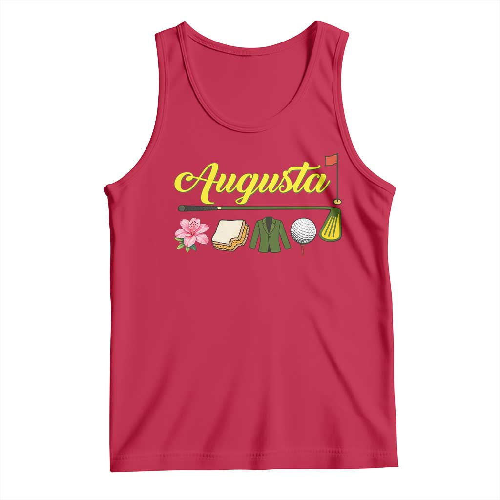 Augusta Georgia Golf Traditions Vintage Tank Top Pimento Cheese Southern Golfing Fan TS10 Red Print Your Wear