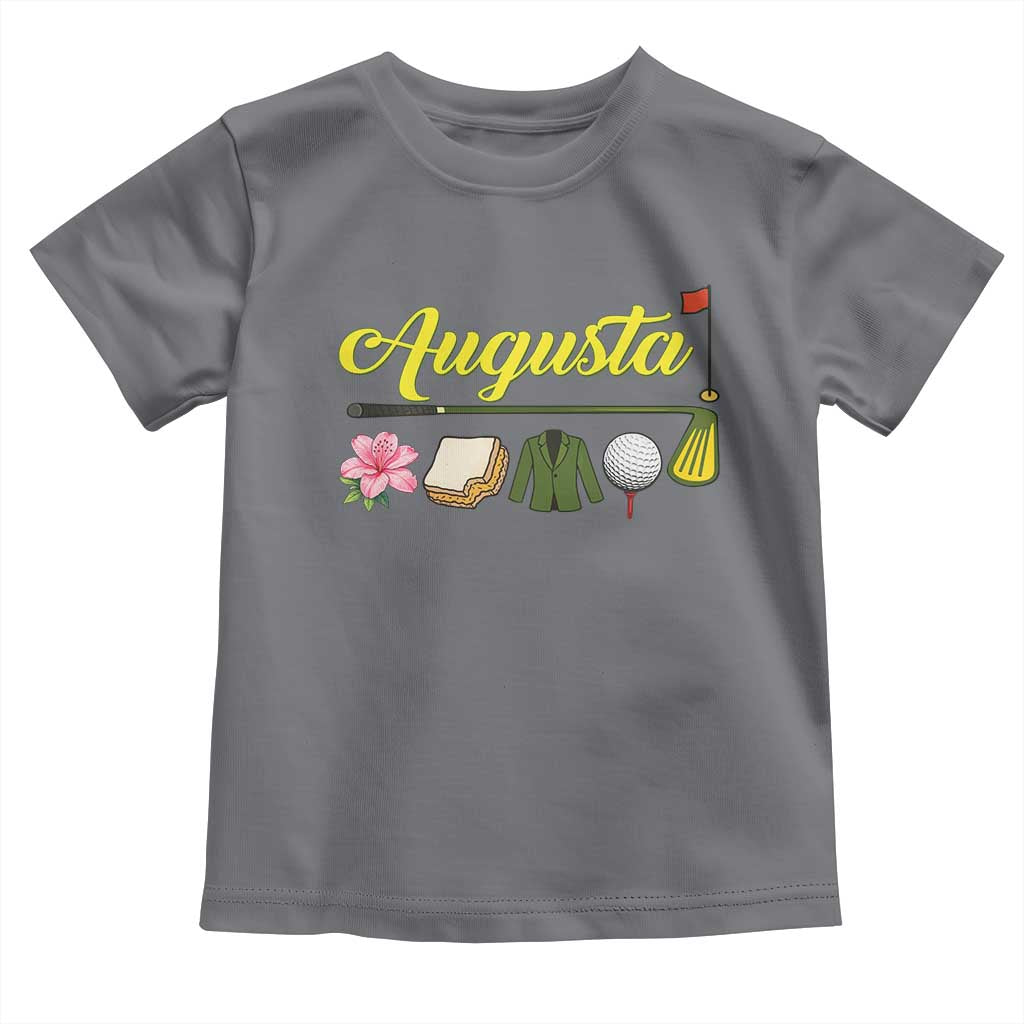 Augusta Georgia Golf Traditions Vintage Toddler T Shirt Pimento Cheese Southern Golfing Fan TS10 Charcoal Print Your Wear
