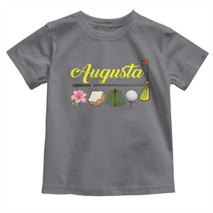 Augusta Georgia Golf Traditions Vintage Toddler T Shirt Pimento Cheese Southern Golfing Fan TS10 Charcoal Print Your Wear